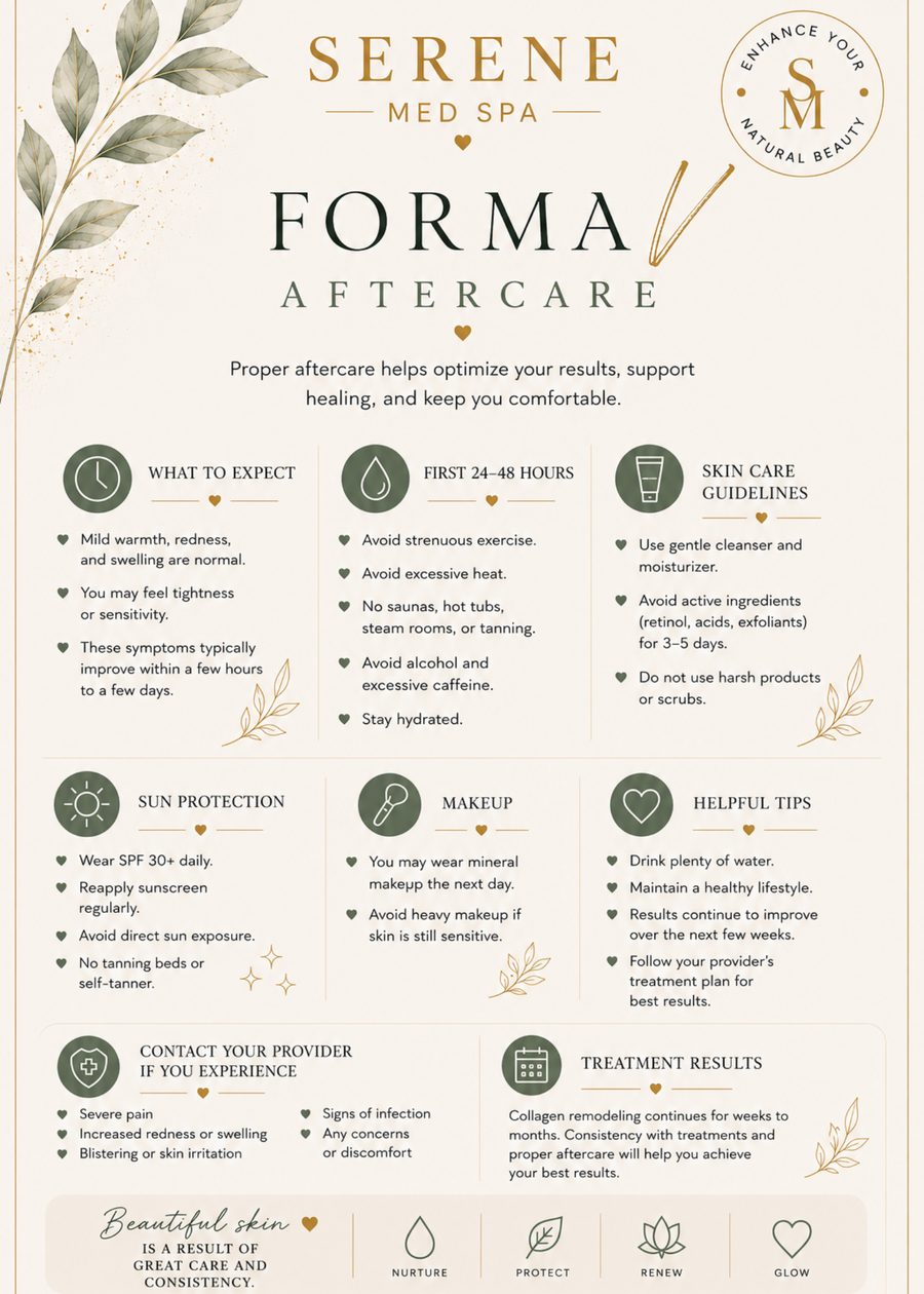 Forma aftercare instructions