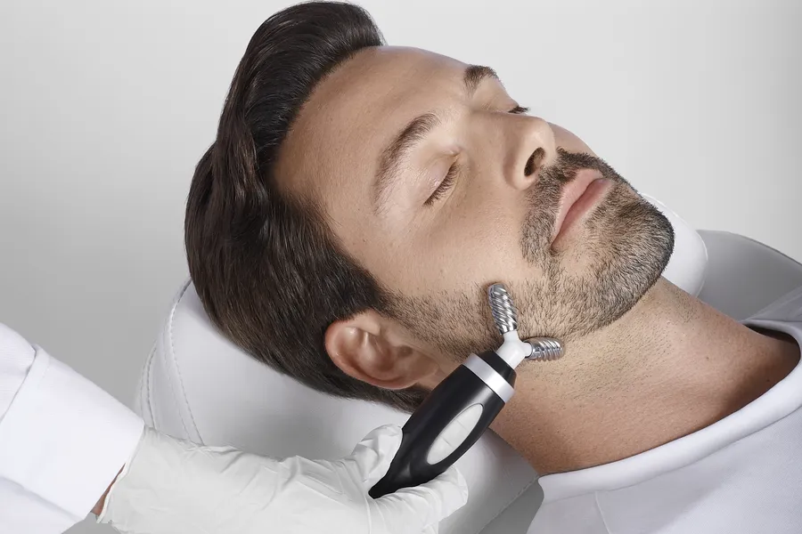 SKNLAB facial treatment for men at Serene Med Spa Barboursville